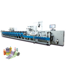 RTRY-350 Roll To Roll Inline Flexographic Printer 4 Color UV Dryer Sticker Label Flexo Printing Machine